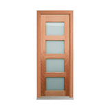Horizontal Glazed Panel Timber Door 2040mm – Pre-Hung