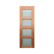 Horizontal Glazed Panel Timber Door 2340mm 35mm – Supplied & Installed – 720mm+ - Just Doors QLD