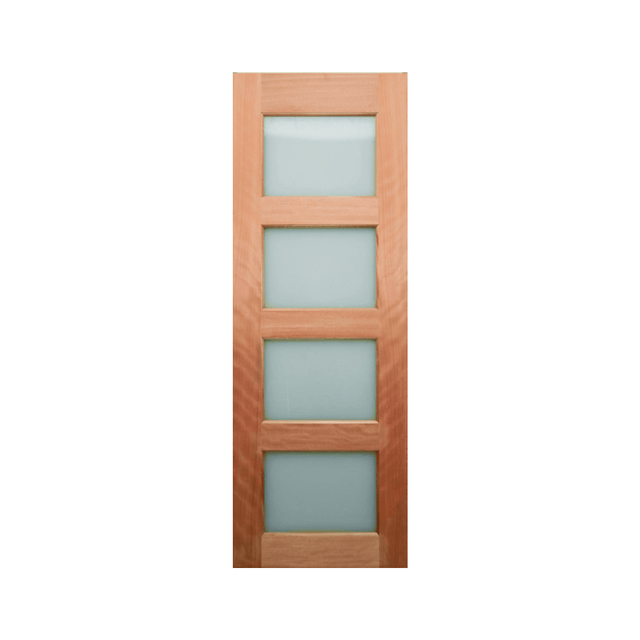 Horizontal Glazed Panel Timber Door 2340mm 35mm – Supplied & Installed – 720mm+ - Just Doors QLD