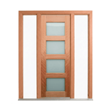 Horizontal Glazed Panel Timber Door 2040mm – Pre-Hung
