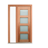Horizontal Glazed Panel Timber Door 2040mm – Pre-Hung