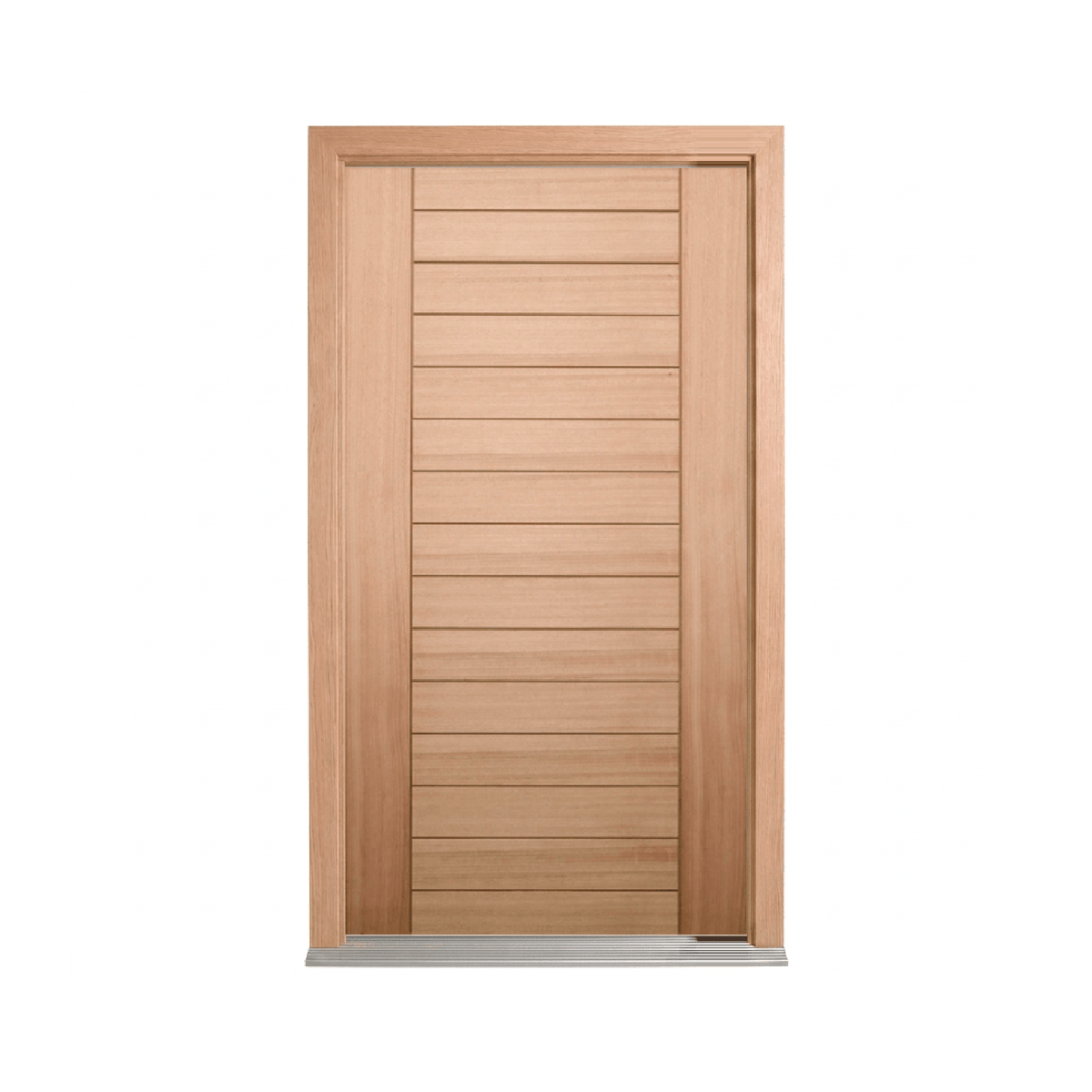 Horizontal Slat Timber Door 2040mm – Supplied & Installed