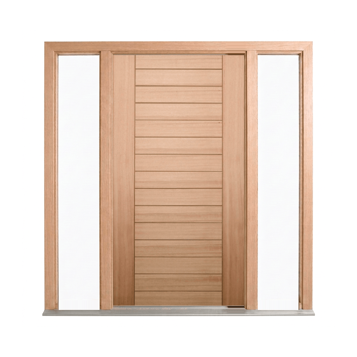 Horizontal Slat Timber Door 2040mm – Supplied & Installed