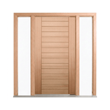 Horizontal Slat Timber Door 2040mm – Supplied & Installed