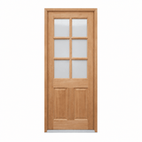 JDQ 6 lite half Panel Pre hung options - Just Doors QLD