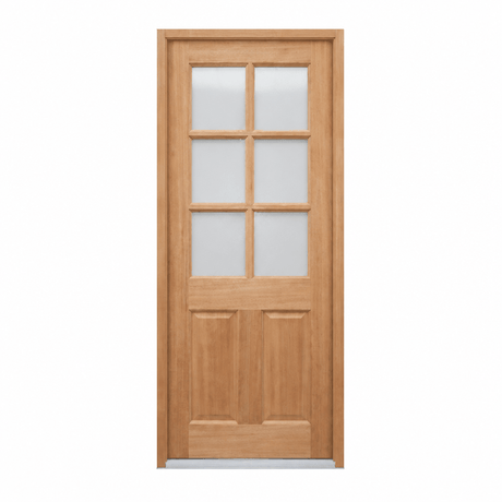 JDQ 6 lite half Panel Pre hung options - Just Doors QLD