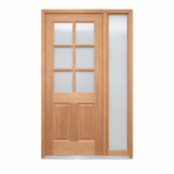 JDQ 6 lite half Panel Pre hung options - Just Doors QLD