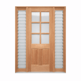 JDQ 6 lite half Panel Pre hung options - Just Doors QLD
