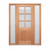 JDQ 6 lite half Panel Pre hung options - Just Doors QLD