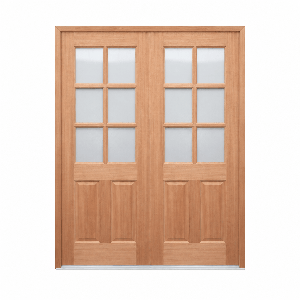 JDQ 6 lite half Panel Pre hung options - Just Doors QLD