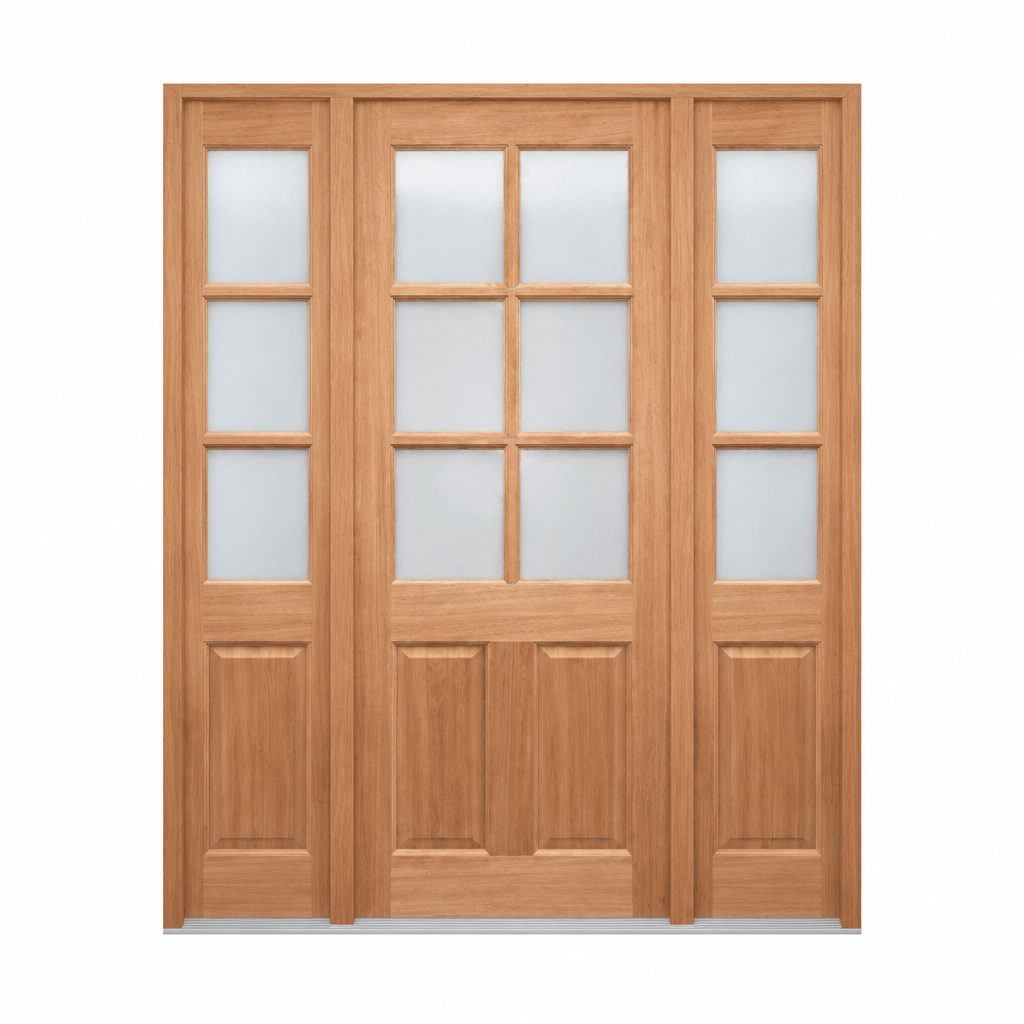 JDQ 6 lite half Panel Pre hung options - Just Doors QLD
