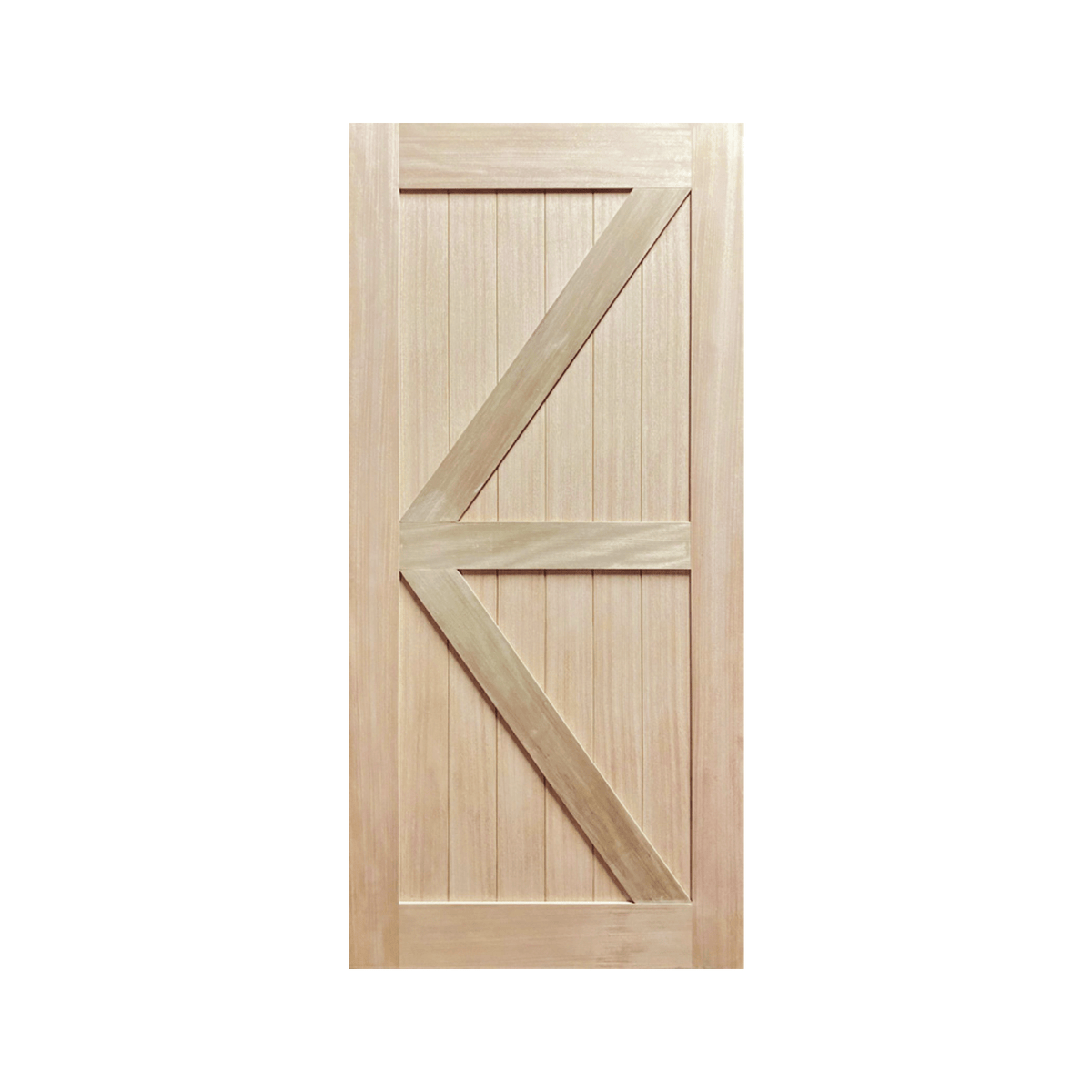 K-Brace Plank Timber Barn Door – Supply Only - Just Doors QLD