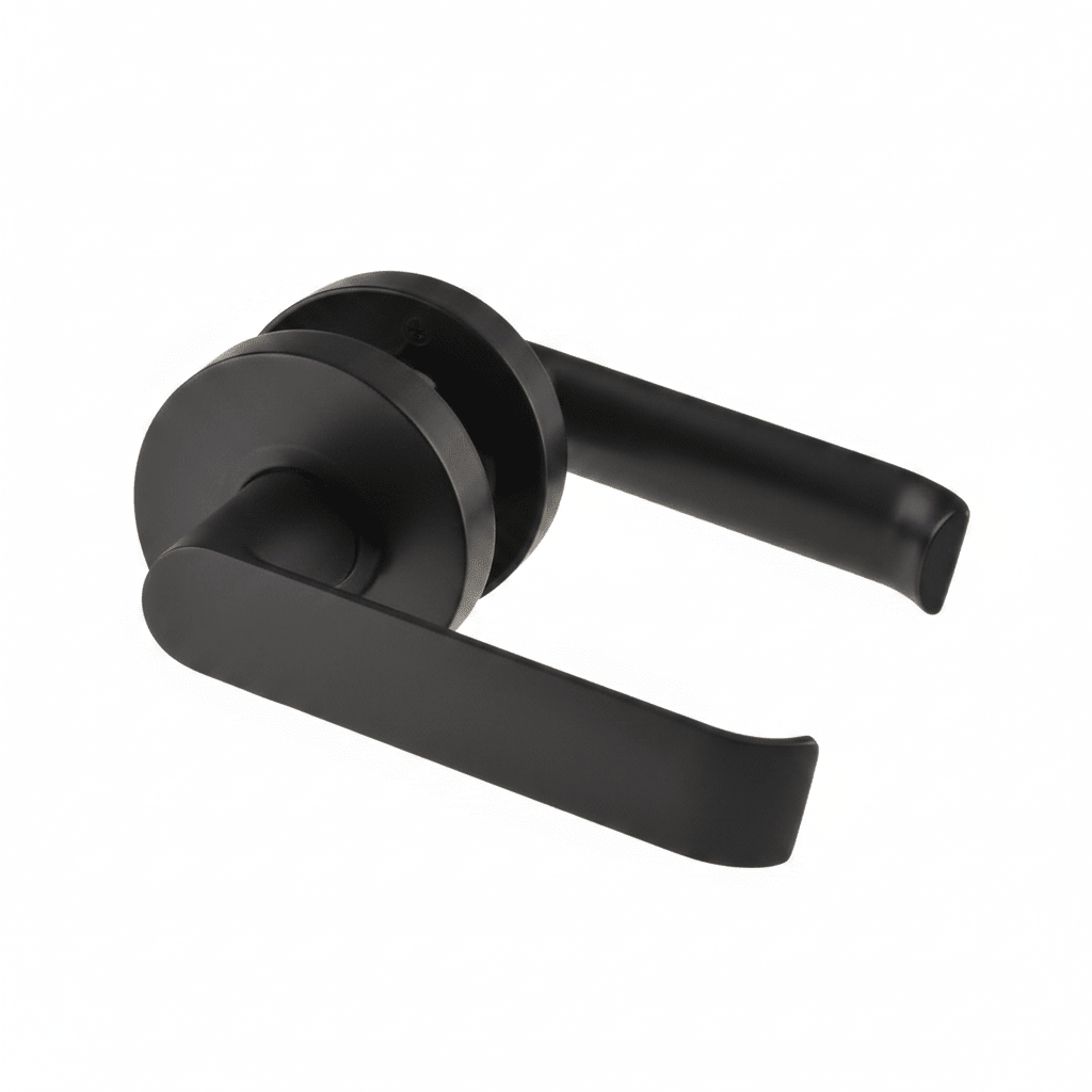 L1- Madison Matte Black Internal Handle - Just Doors QLD