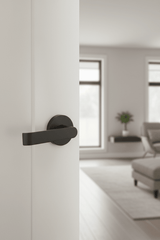 L1- Madison Matte Black Internal Handle - Just Doors QLD