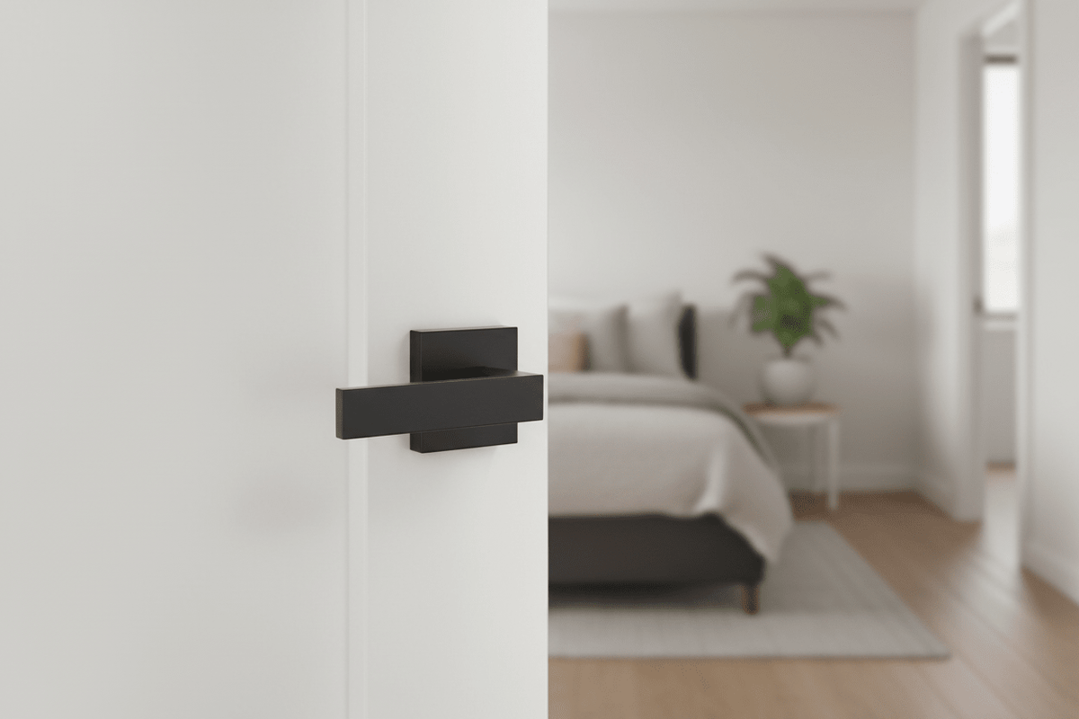 L2 - Brooklyn Matte Black Internal Handle - Just Doors QLD