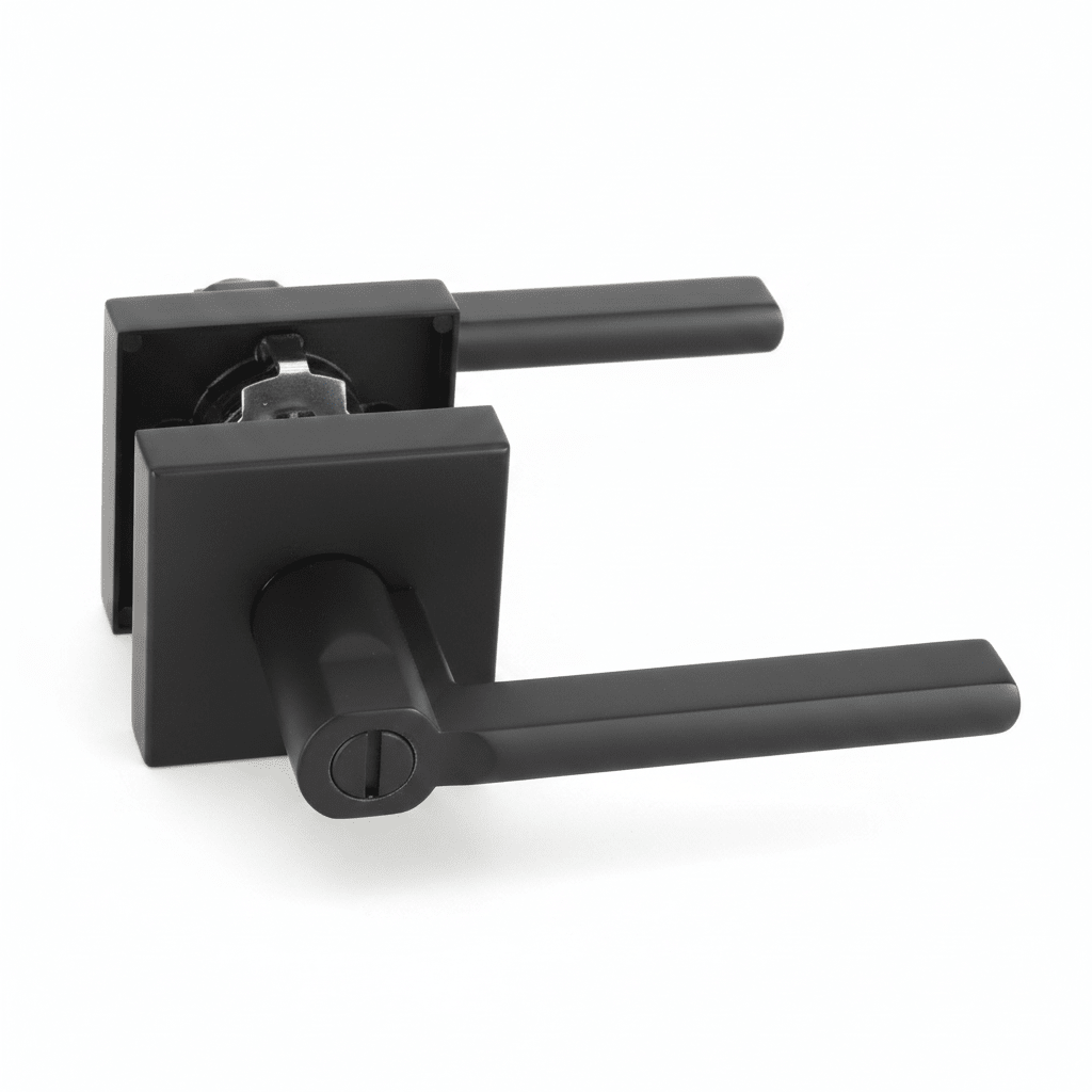 L4 - Vienna Matte Black Internal Handle - Just Doors QLD