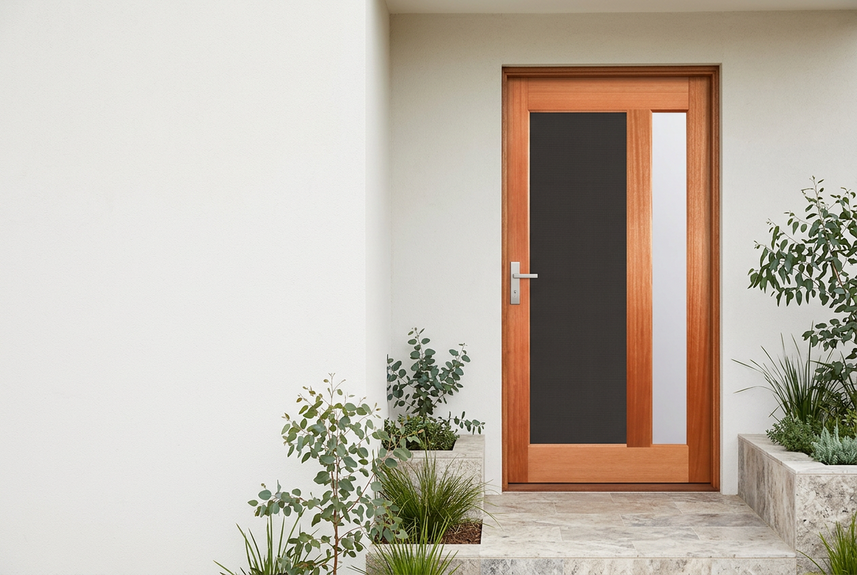 Lifestyle banner using the 2 in 1 Vertical 1200 door