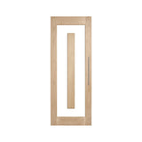 Lumina White Oak ALUM 1 Entrance Door - Just Doors QLD