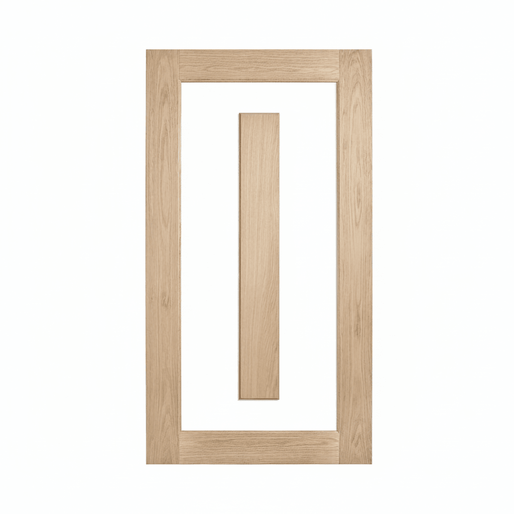 Lumina White Oak ALUMWS 1 Entrance Door - Just Doors QLD