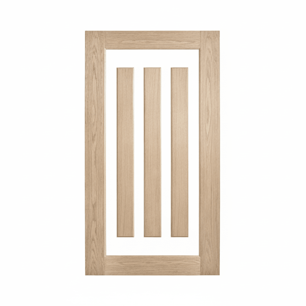 Lumina White Oak ALUMWS 3 Entrance Door - Just Doors QLD