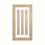 Lumina White Oak ALUMWS 3 Entrance Door - Just Doors QLD