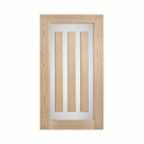 Lumina White Oak ALUMWS 3 Entrance Door - Just Doors QLD