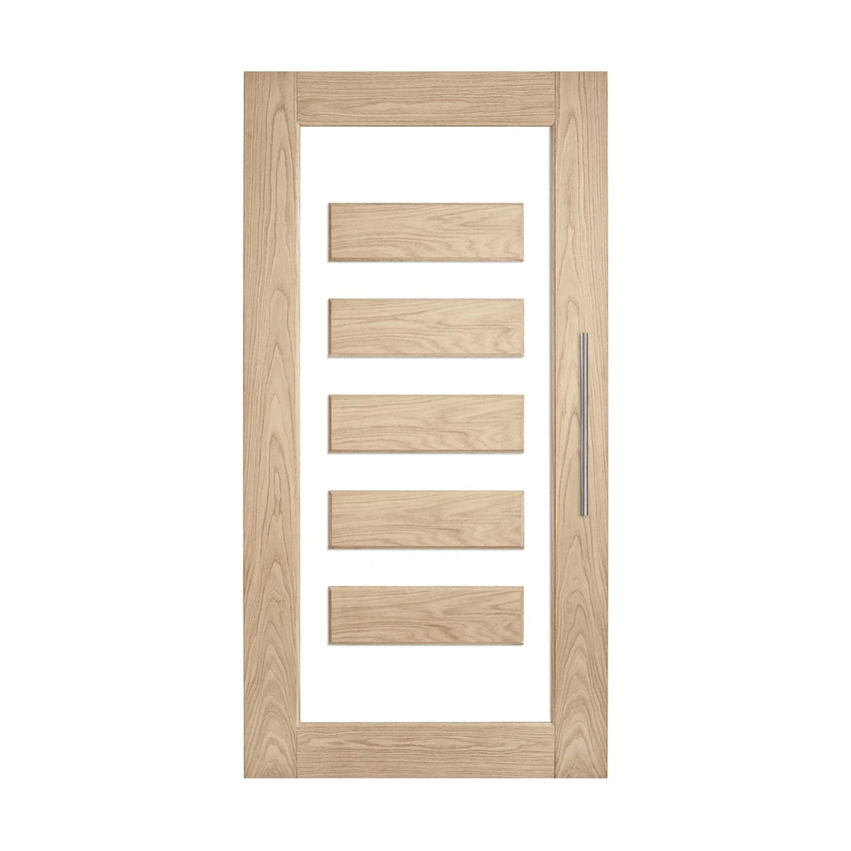 Lumina White Oak ALUMWS 5 Entrance Door - Just Doors QLD