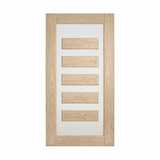 Lumina White Oak ALUMWS 5 Entrance Door - Just Doors QLD