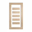Lumina White Oak ALUMWS 5 Entrance Door - Just Doors QLD