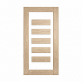 Lumina White Oak ALUMWS 5 Entrance Door - Just Doors QLD