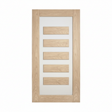 Lumina White Oak – Frosted Glass, No Handle