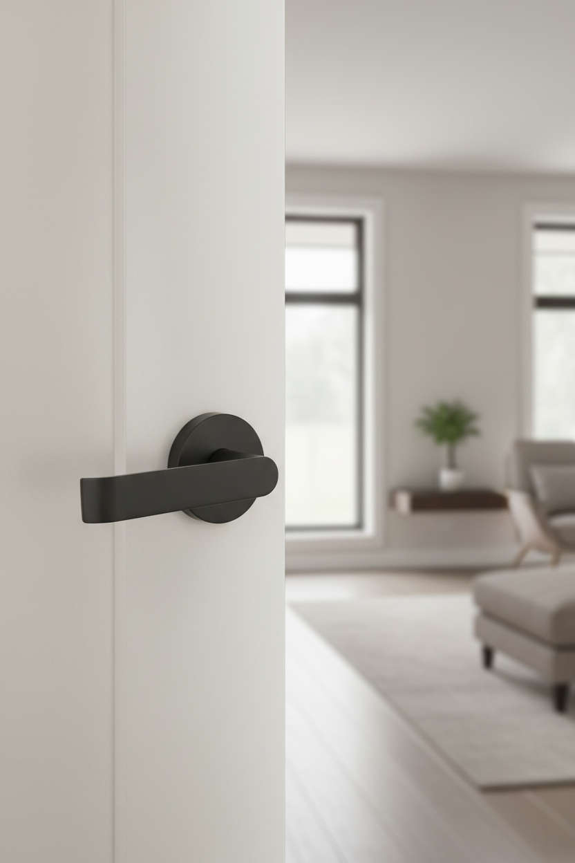 Madison Matte Black Lever - Lifestyle