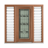 Mistletoe Triple Glazed Leadlight Door – TG-Mistletoe 2040mm – Pre-Hung