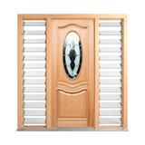Oval Glass Timber Door 2040mm – Supplied & Installed