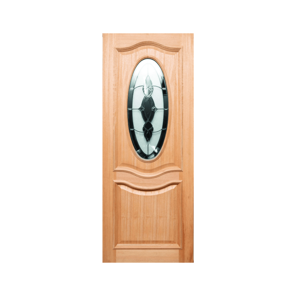 Oval Glass Timber Door 2040mm – Supplied & Installed