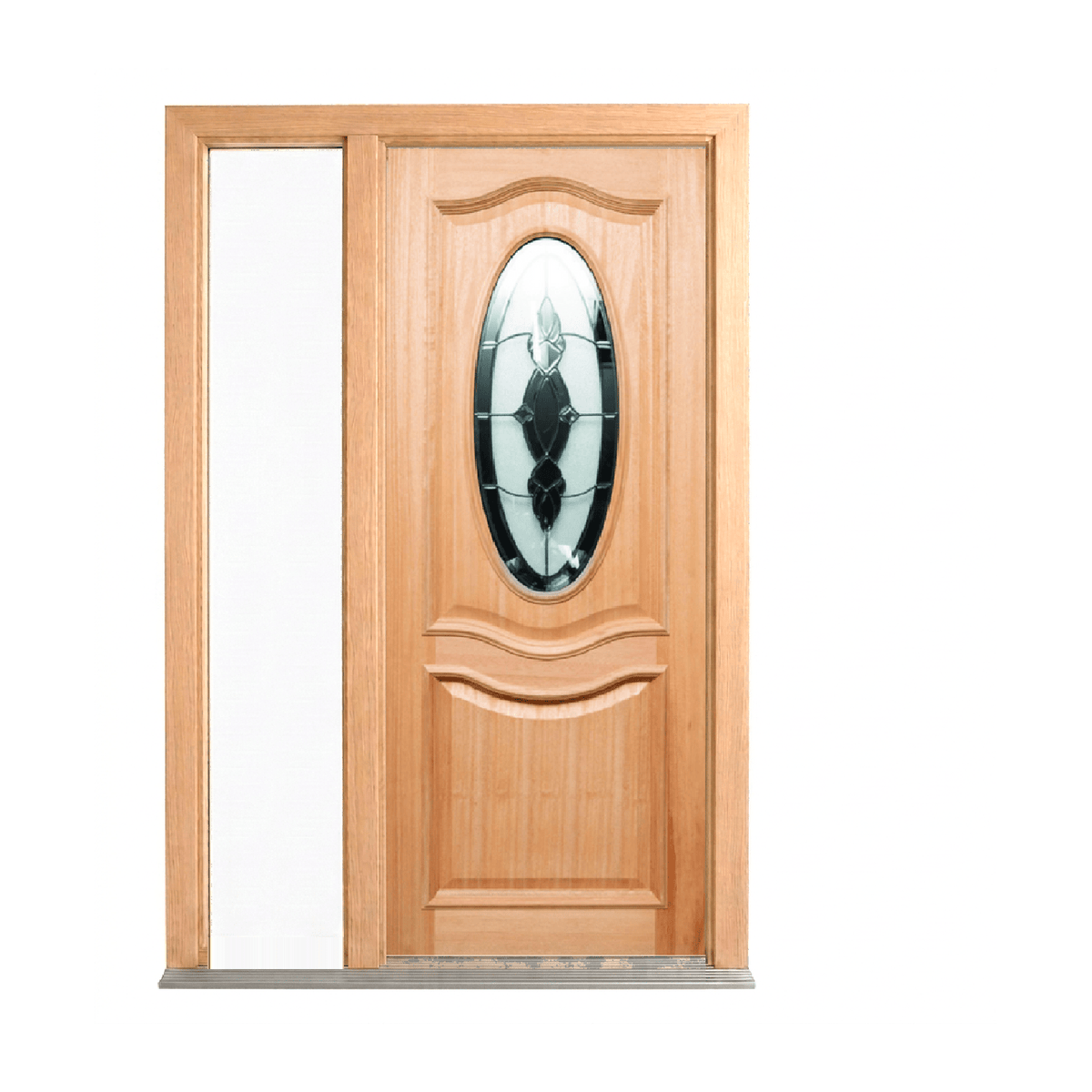 Oval Glass Timber Door 2040mm – Supplied & Installed