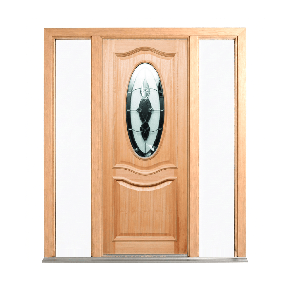 Oval Glass Timber Door 2040mm – Supplied & Installed