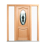 Oval Glass Timber Door 2040mm – Supplied & Installed