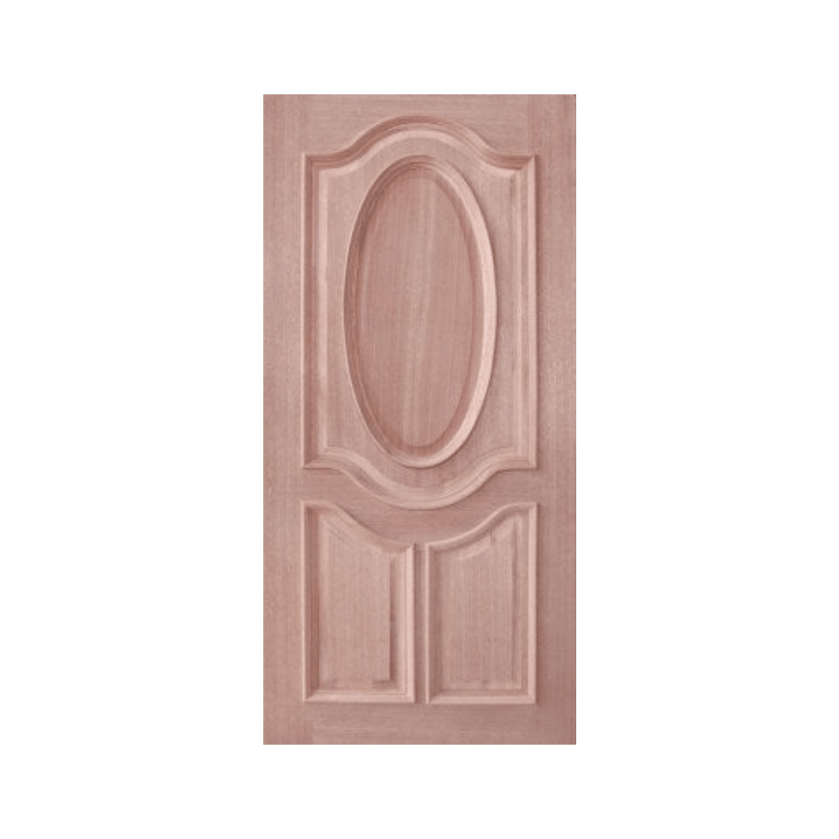 Oval Top 3 Panel Timber Door – SP-0V3P - Just Doors QLD