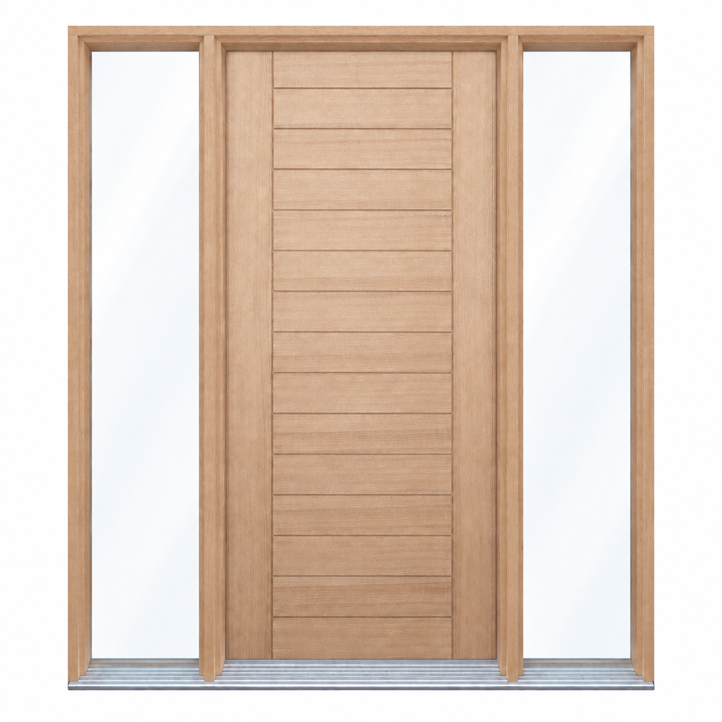 OWT-H door with glass sidelights both sides
