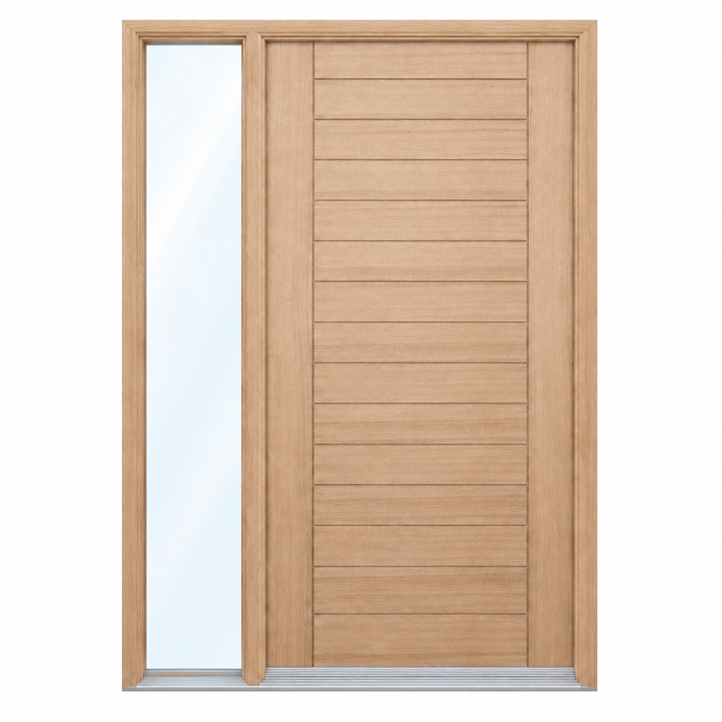 OWT-H door with one glass sidelight on the left