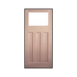 Queenslander 3 Panel Glass Top Internal Glass Door – GD-BL4 - Just Doors QLD