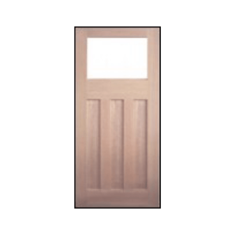 Queenslander 3 Panel Glass Top Internal Glass Door – GD-BL4 - Just Doors QLD
