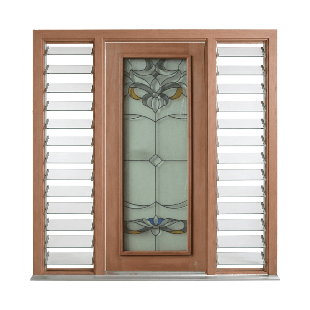Royal Triple Glazed Leadlight Door – TG-Royal 2040mm – Supplied & Installed