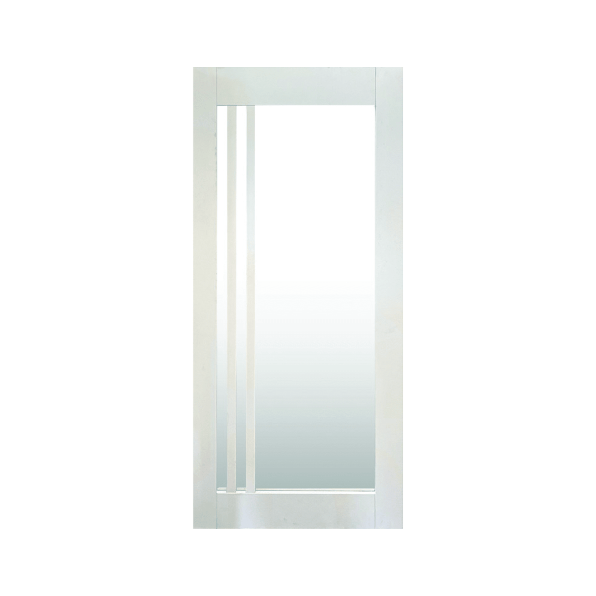 Shaker Two Vertical Lite Timber Door – Supply Only - Just Doors QLD