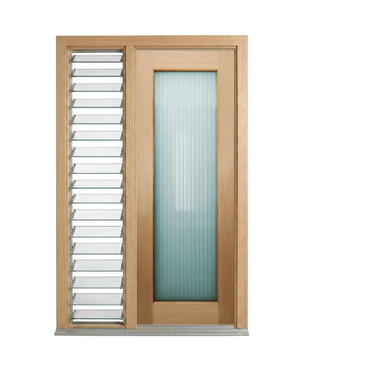 Single-Lite Glazed Timber Door 2340mm 40mm – Supplied & Installed