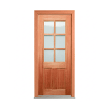 Six-Lite Glazed Timber Door 2040mm – Supplied & Installed