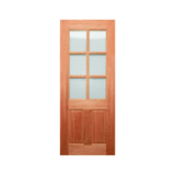 Six-Lite Glazed Timber Door 2040mm – Supplied & Installed