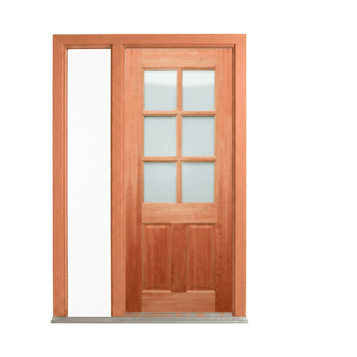 Six-Lite Glazed Timber Door 2040mm – Supplied & Installed