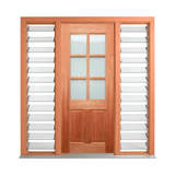 Six-Lite Glazed Timber Door 2040mm – Supplied & Installed
